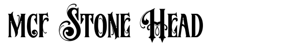 MCF Stone Head font preview